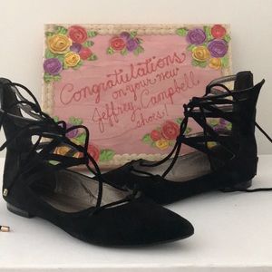 Jeffery Campbell frascaro tie-up flats
